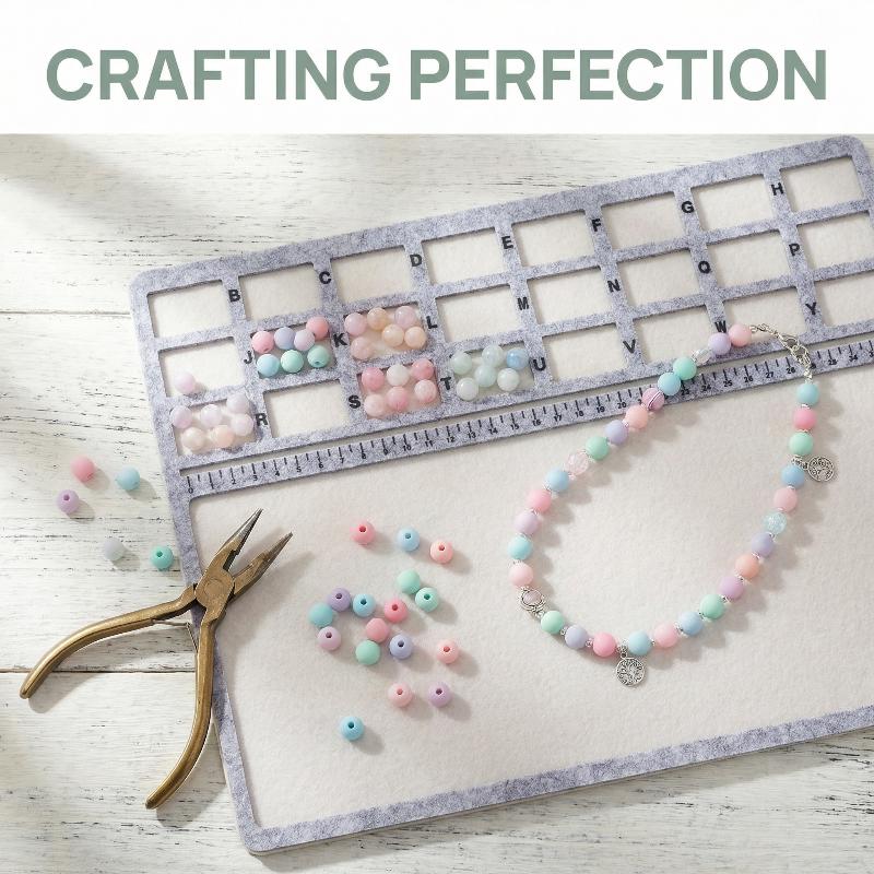 Jewelry Making Board - Vilt kralenmat rechthoekig vilt kralenontwerpplaten met