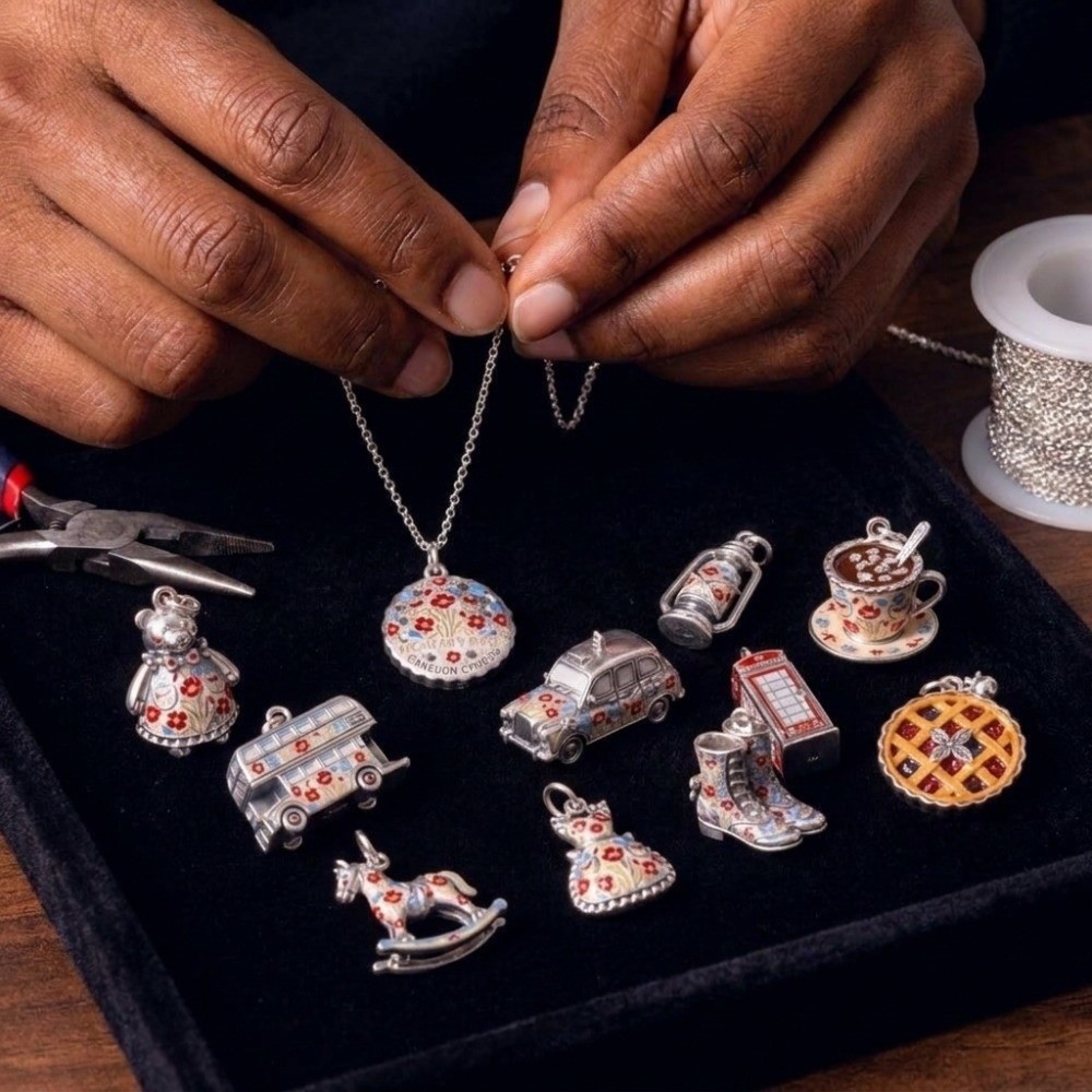 Jewelry Making London - Leuke roestvrijstalen cartoonhangers, miniatuur Britse thema