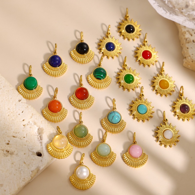 Vergulde zonnestraal hanger me - Jewelry Making Gemstones recensie en prijs