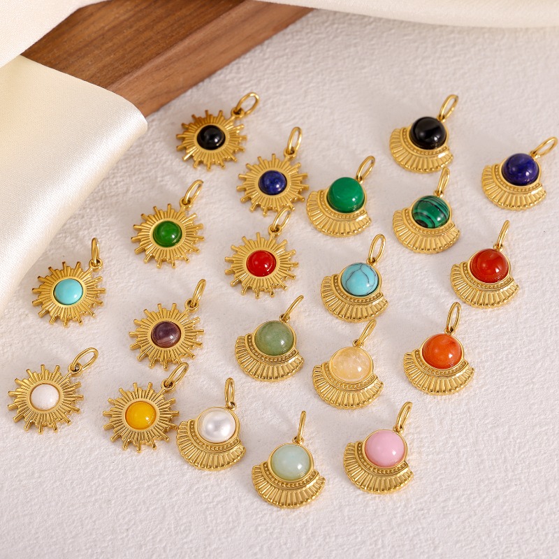 Vergulde zonnestraal hanger me - Jewelry Making Gemstones recensie en prijs