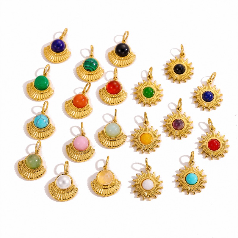 Vergulde zonnestraal hanger me - Jewelry Making Gemstones recensie en prijs
