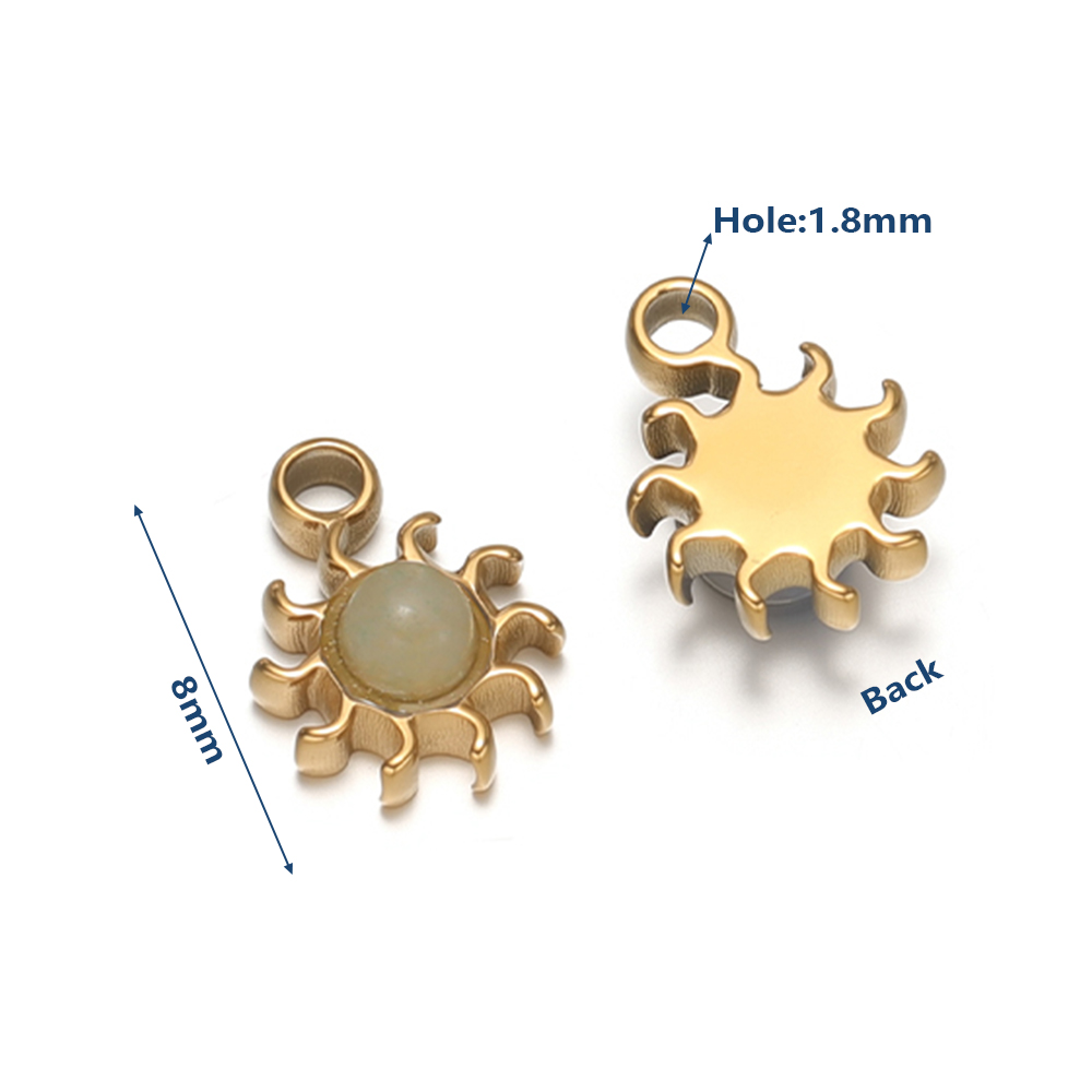 5 stuks roestvrijstalen zonbed - Jewelry Making Gemstones recensie en prijs