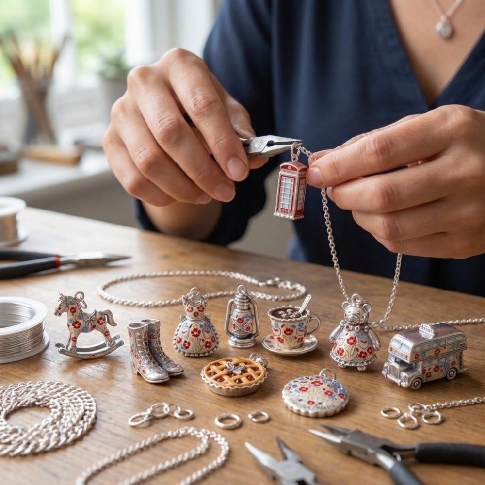 RVS cartoon hangers, miniatuur - Jewelry Making London recensie en prijs